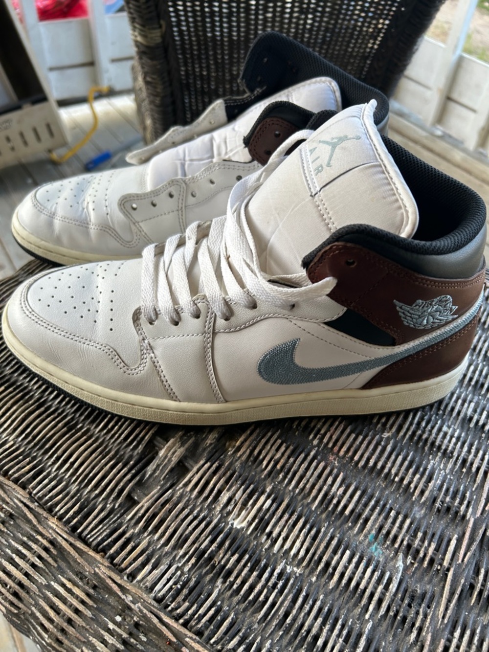Jordan 1 blue gray brown colorway